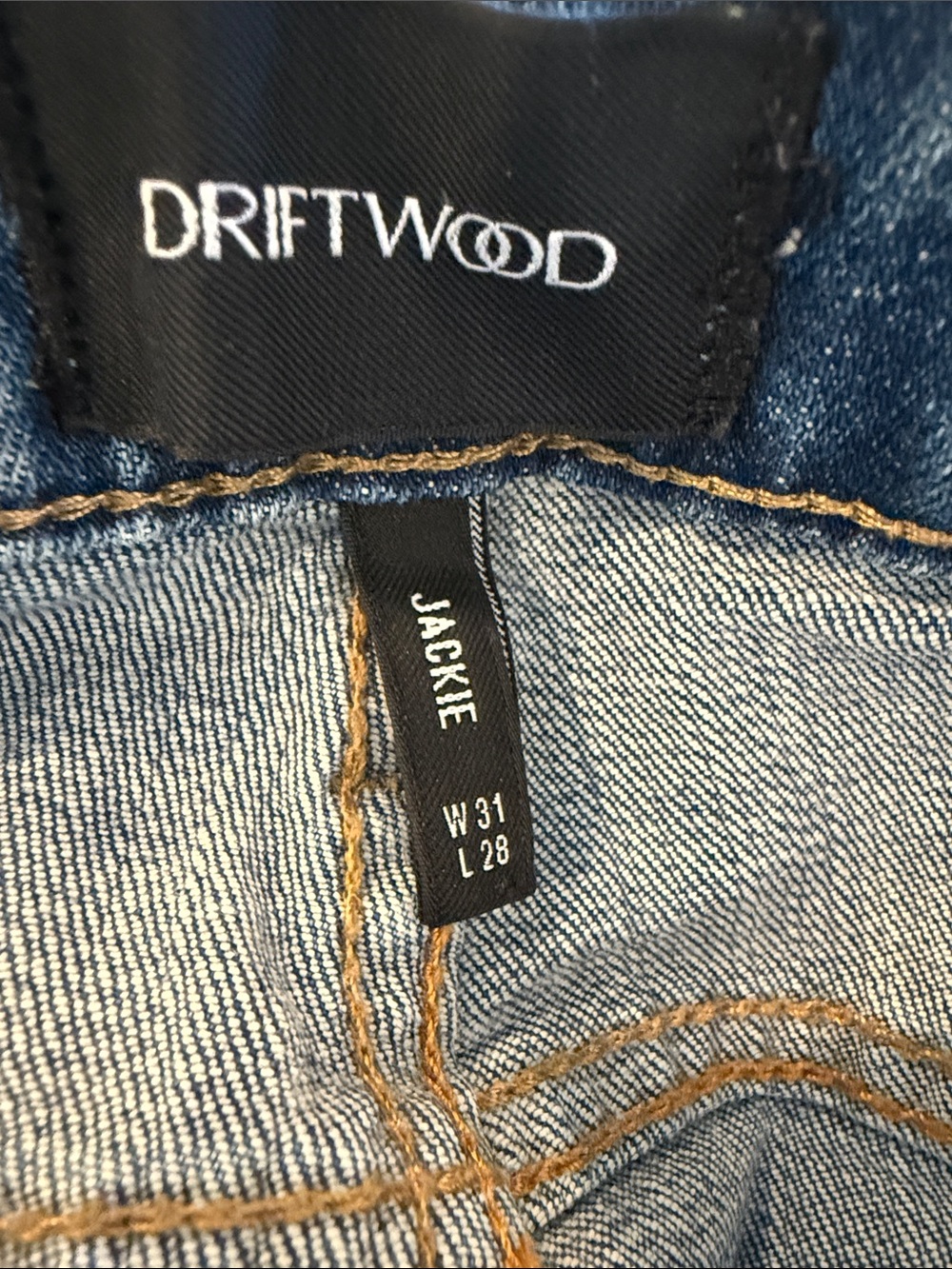 DRIFTWOOD Blue Embroidered Skinny Jeans - Picture 5 of 7